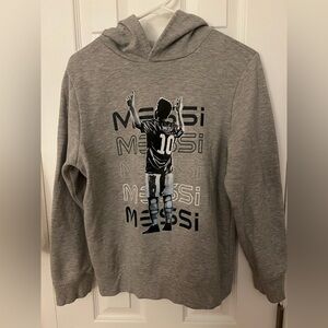 MESSI XL Kids Gray Hoodie